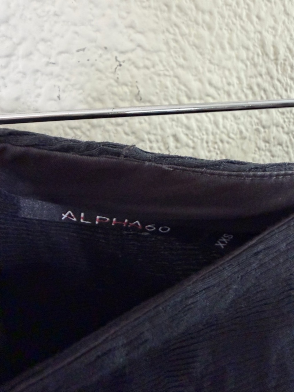 Alpha60 XXS Black Wide Leg Culotte Pants Skirt Overlay Flap Front Wrap Detail - Picture 5 of 9